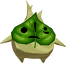 picture of makar from the nintendo game the legend of zelda: windwaker. it is a small wooden leaf creature. very cute