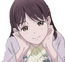 an imgae of the anime character fujisaki, from the anime cherry magic, based on the manga of the same name.